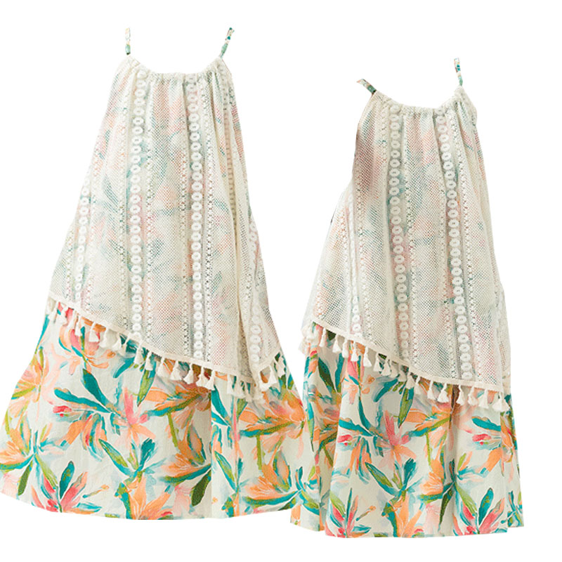Summer Clothing Drawing For Kids - Tassels Girls Casual Dresses Summer New