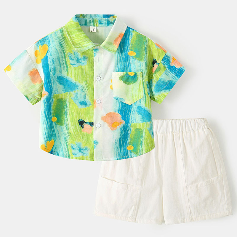 Summer Clothing Drawing For Kids - 2Piece Sets Summer Baby Boy Clothes