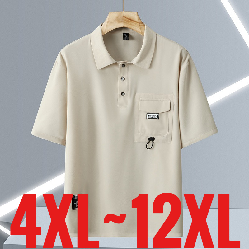Summer Golf Clothing - Extra Big Size 12XL Men's Casual