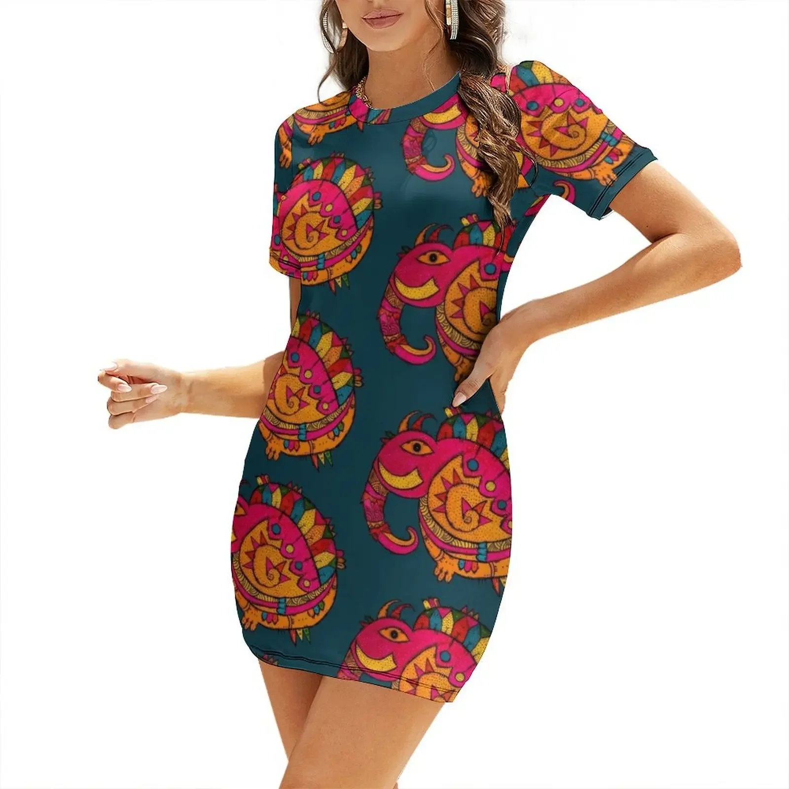 Summer Clothing India - Elephant in beautiful India by Tara