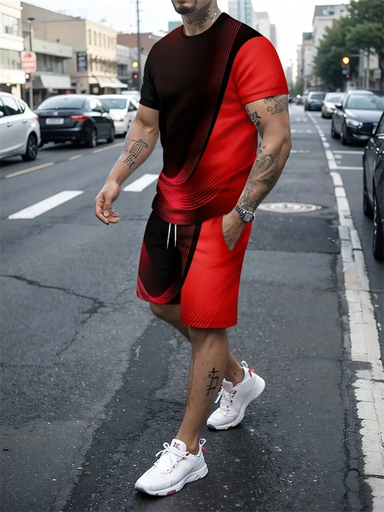 Men Women Gradient Texture T-s - đánh giá và giá Summer Clothing Cheap