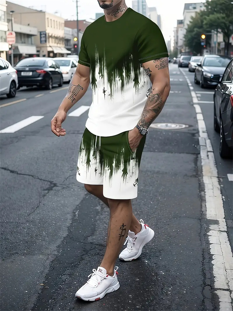 Men Women Gradient Texture T-s - đánh giá và giá Summer Clothing Cheap