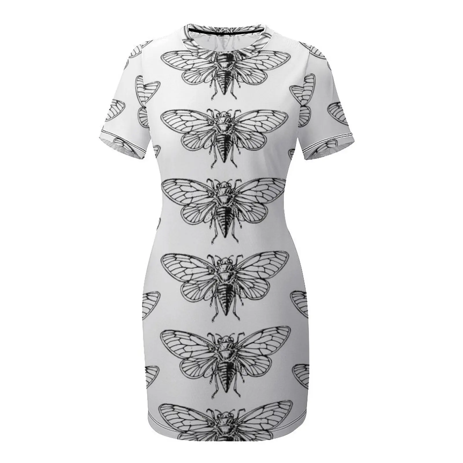 Vintage Cicada Drawing Short-S - đánh giá và giá Summer Clothing Drawing