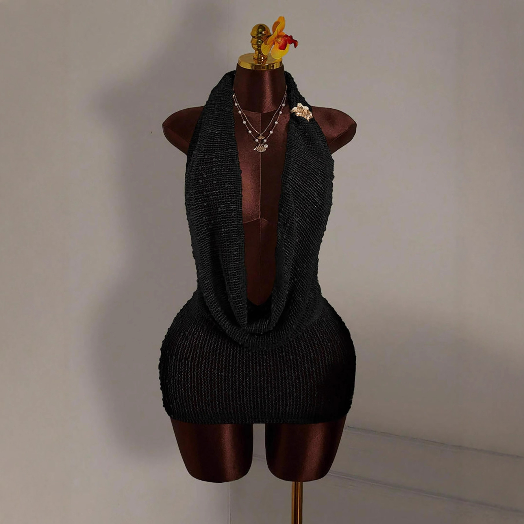 Knitted Bodycon Mini Dress Wom - đánh giá và giá Summer Clothing Drawing