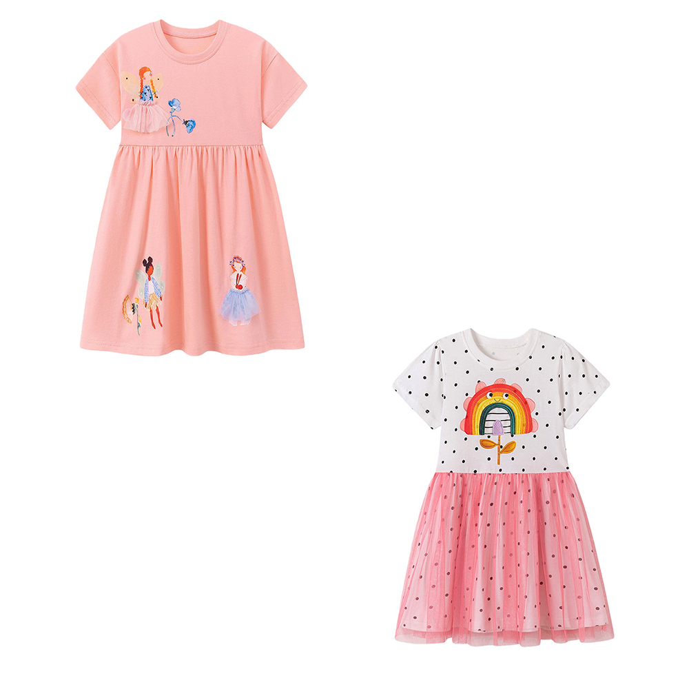 Short Sleeve Summer Girls Dres - đánh giá và giá Summer Clothing Drawing For Kids