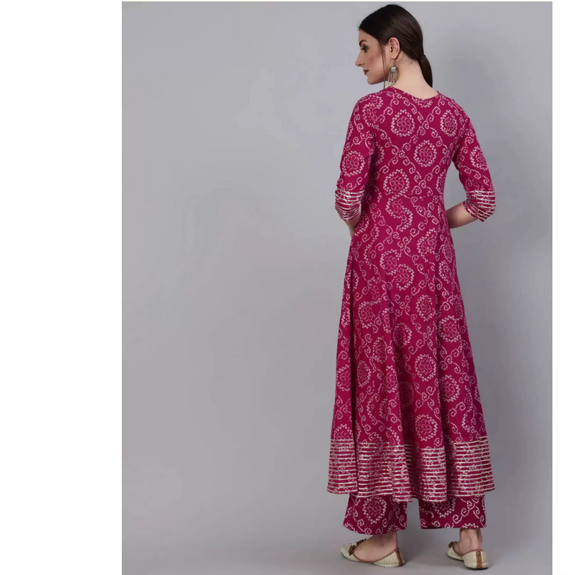 Indian Pure Cotton Rose Red Pr - đánh giá và giá Summer Clothing India