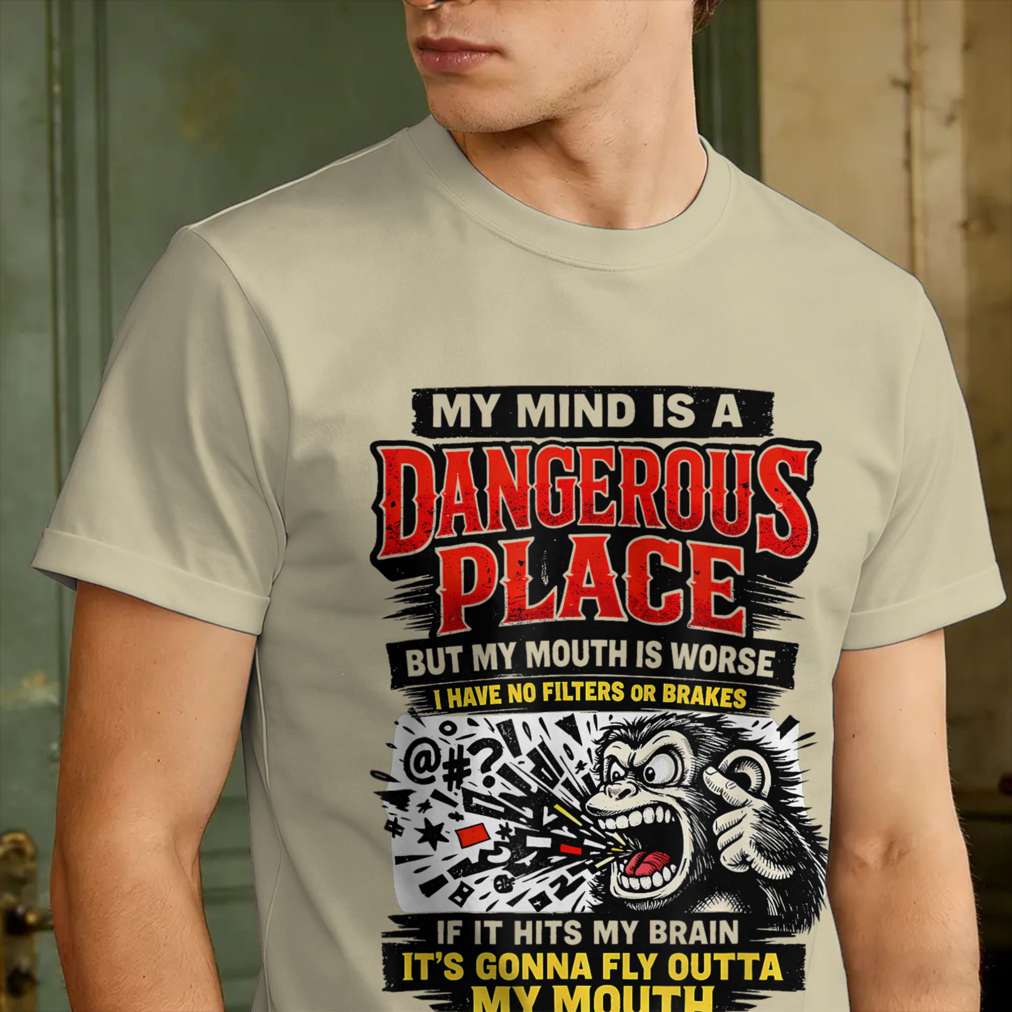 Monkey My Mind Is A Dangerous  - đánh giá và giá Summer Clothing Places