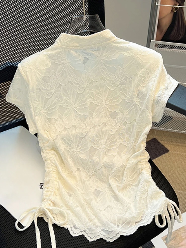 Chinese Styl Shirts Stand Neck - đánh giá và giá Summer Clothing Drawing