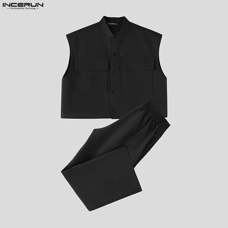 INCERUN Men Sets Solid Sleevel - đánh giá và giá Summer Clothing Guys