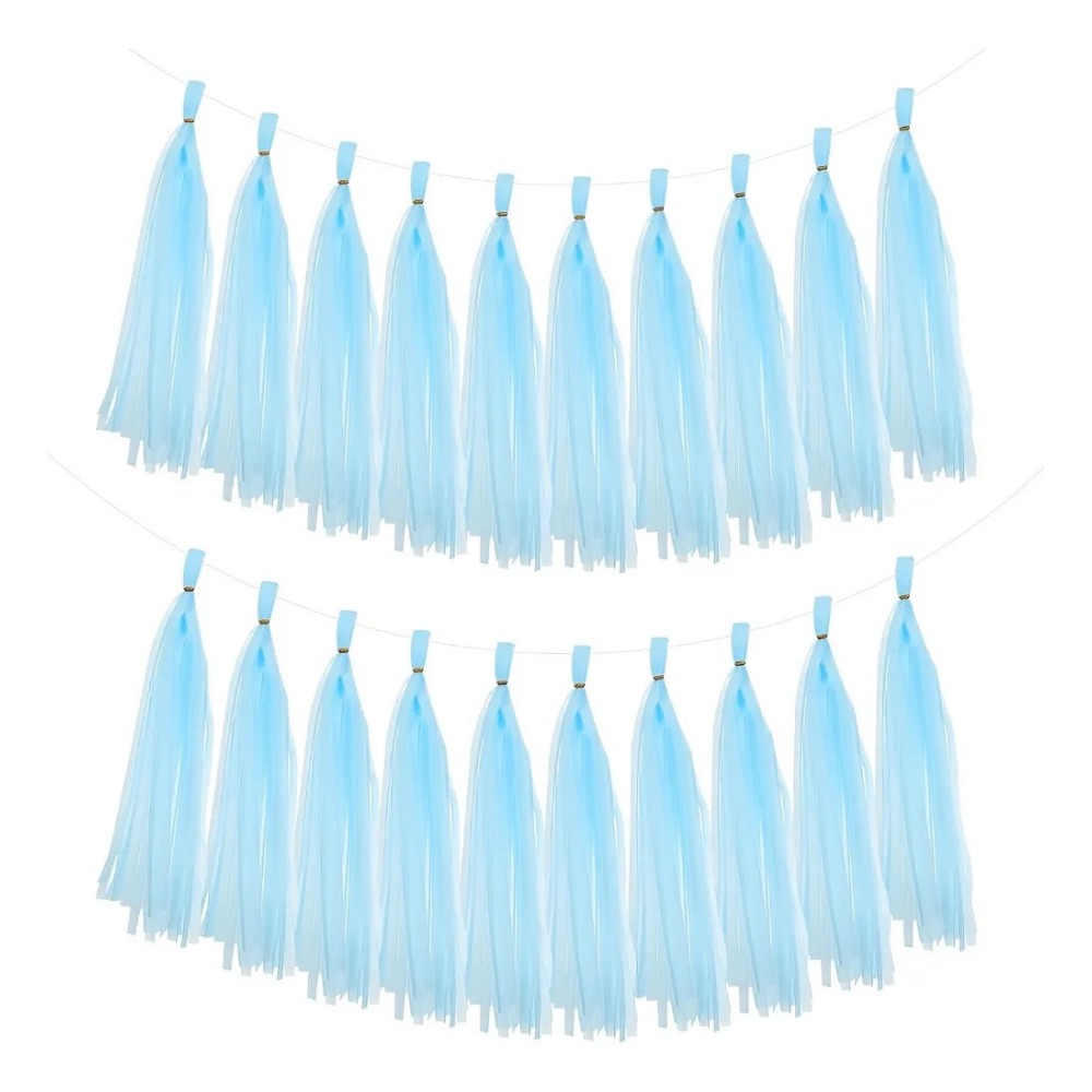 13Pcs Light Blue Foil Fringe T - đánh giá và giá Summer Clothing Banner