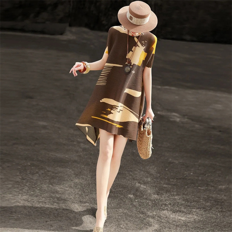 Fashion Pleated Loose Plus-siz - đánh giá và giá Summer Clothing H&M