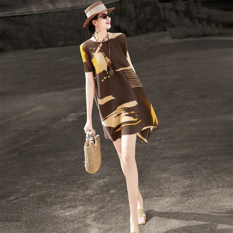 Fashion Pleated Loose Plus-siz - đánh giá và giá Summer Clothing H&M