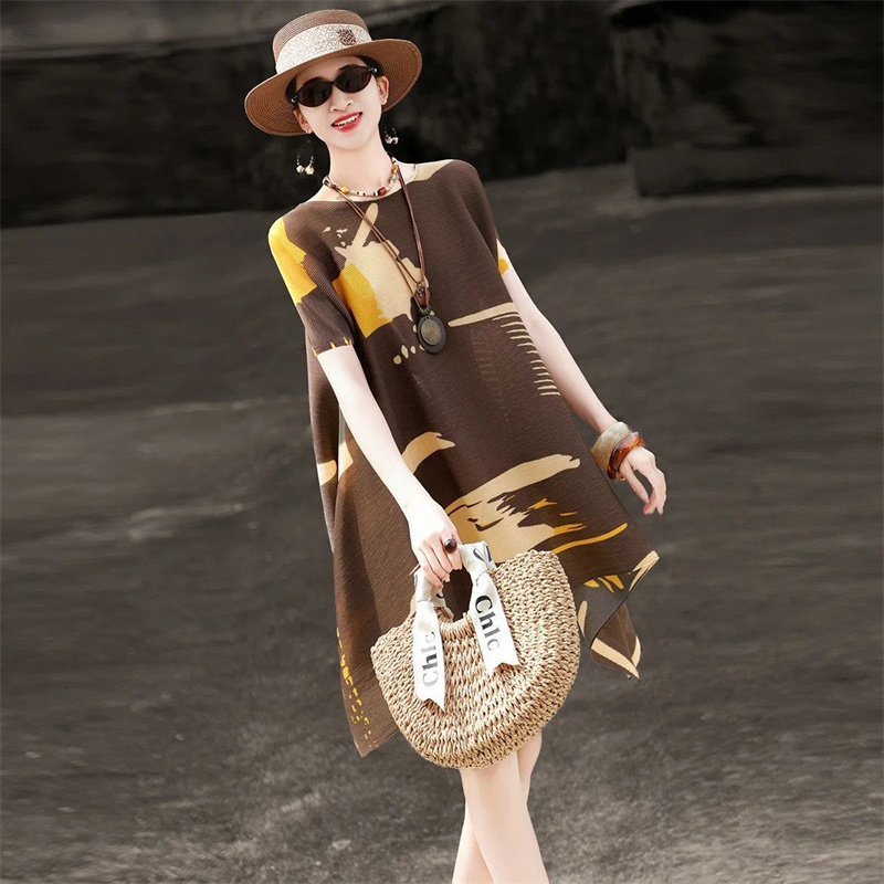 Fashion Pleated Loose Plus-siz - đánh giá và giá Summer Clothing H&M