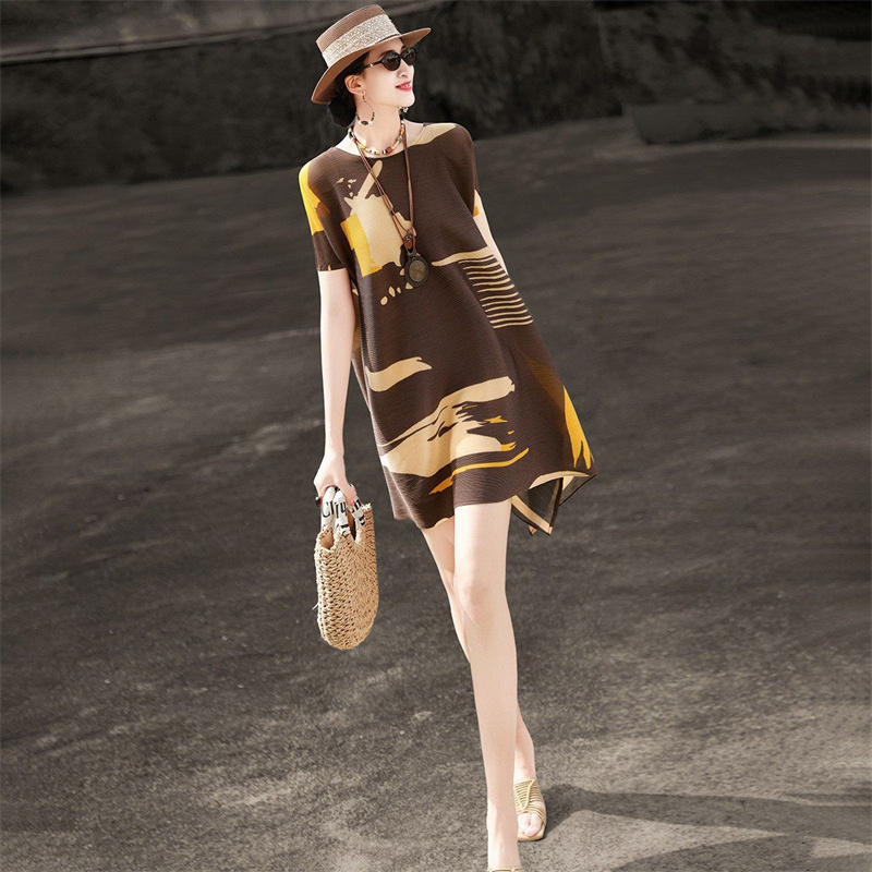 Fashion Pleated Loose Plus-siz - đánh giá và giá Summer Clothing H&M