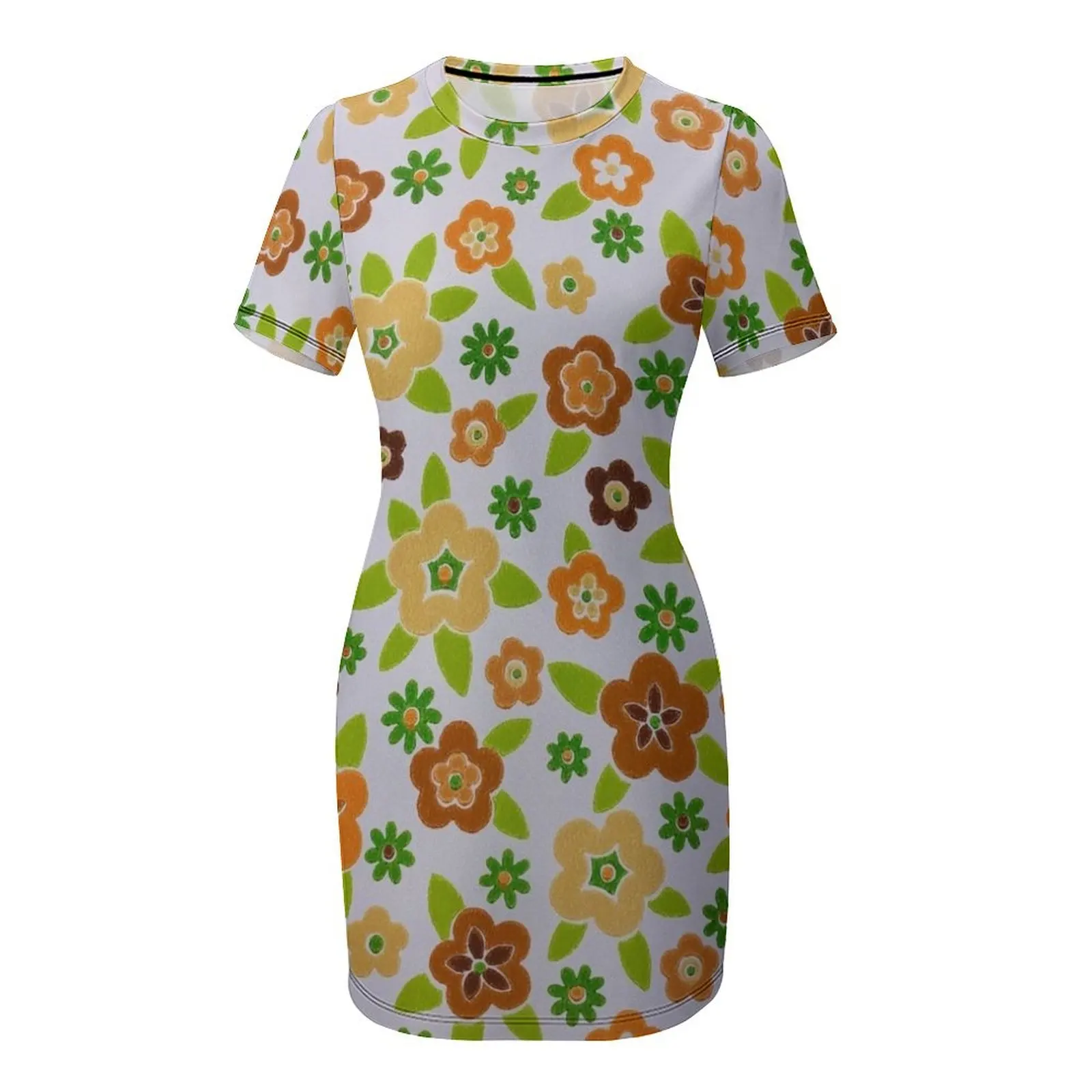 60s Printed-On Flower Design S - đánh giá và giá Summer Clothing Online