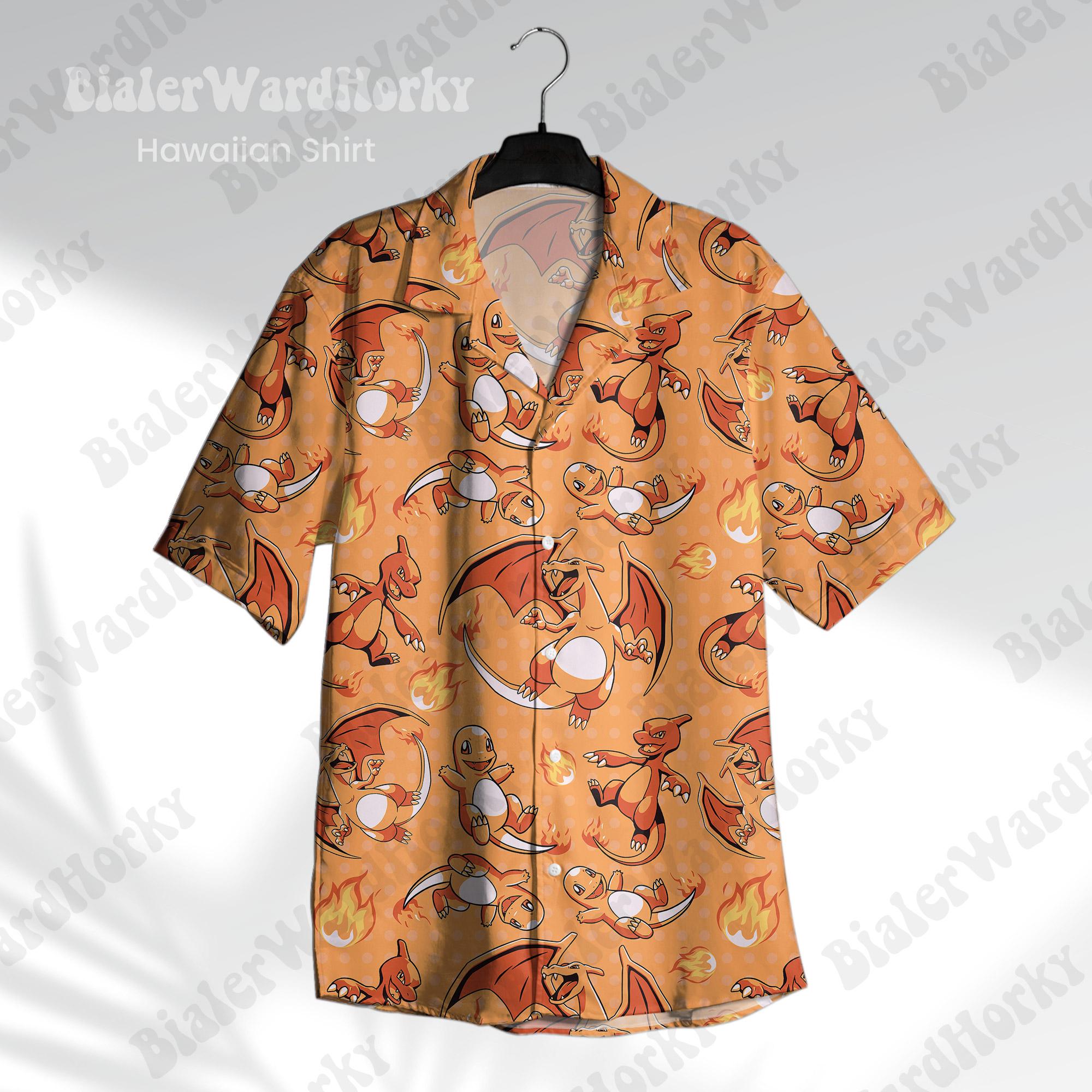 Pokémon Charizard Hawaiian Shi - đánh giá và giá Japan Summer Clothing Women