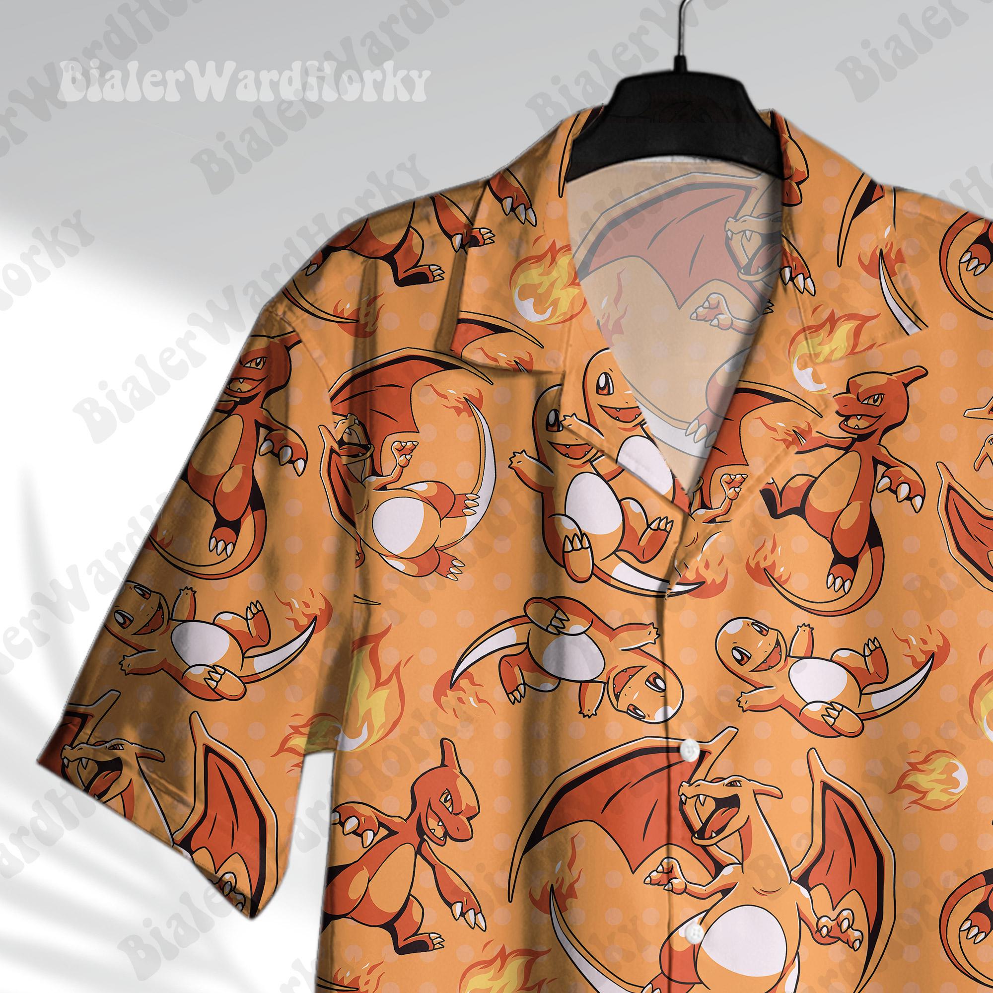 Pokémon Charizard Hawaiian Shi - đánh giá và giá Japan Summer Clothing Women