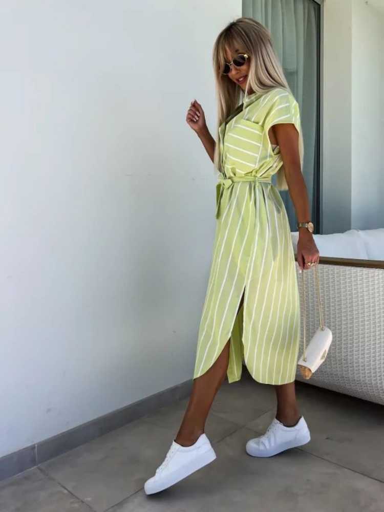 Short Sleeve Striped Shirt Dre - đánh giá và giá Summer Clothing Looks