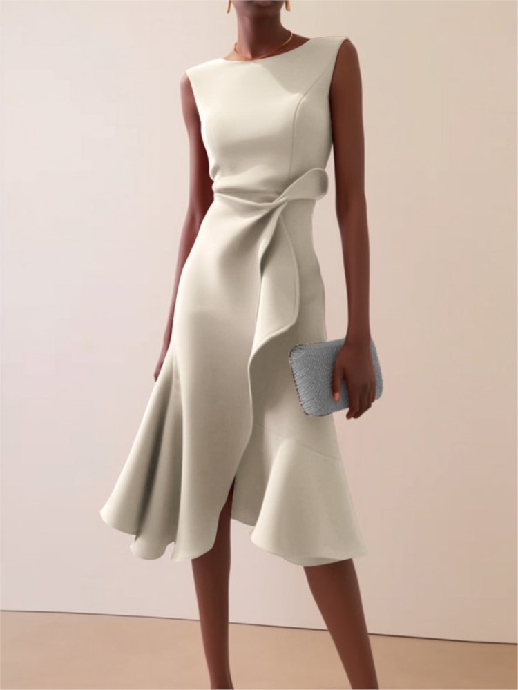 Elegant Women's Evening Dress  - đánh giá và giá Summer Clothing Drawing