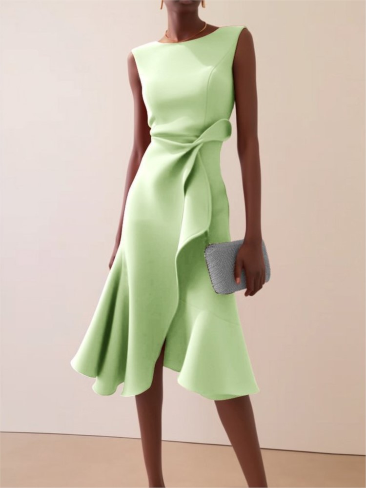 Elegant Women's Evening Dress  - đánh giá và giá Summer Clothing Drawing