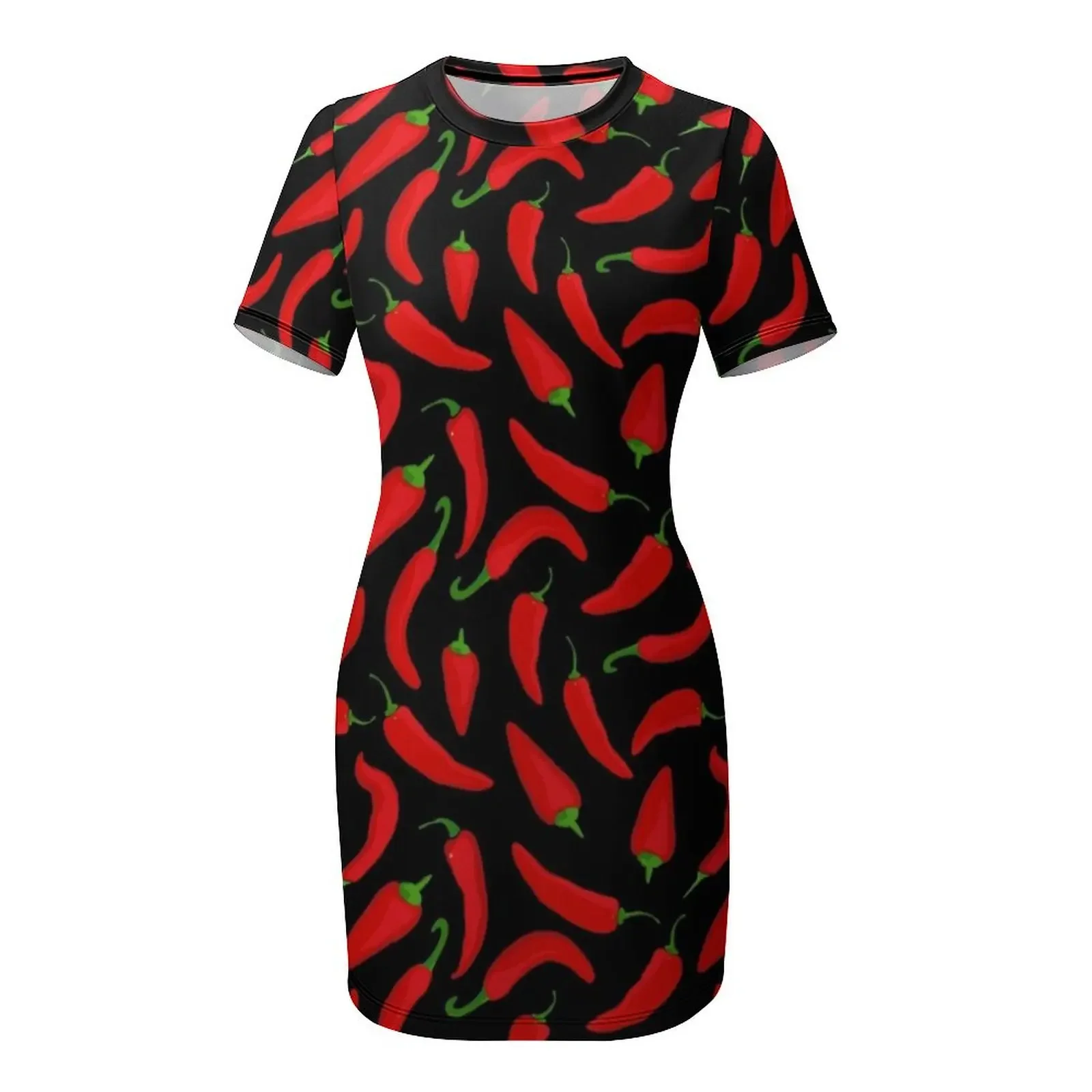Red Chilli Pepper Pattern on B - đánh giá và giá Summer Clothing Online