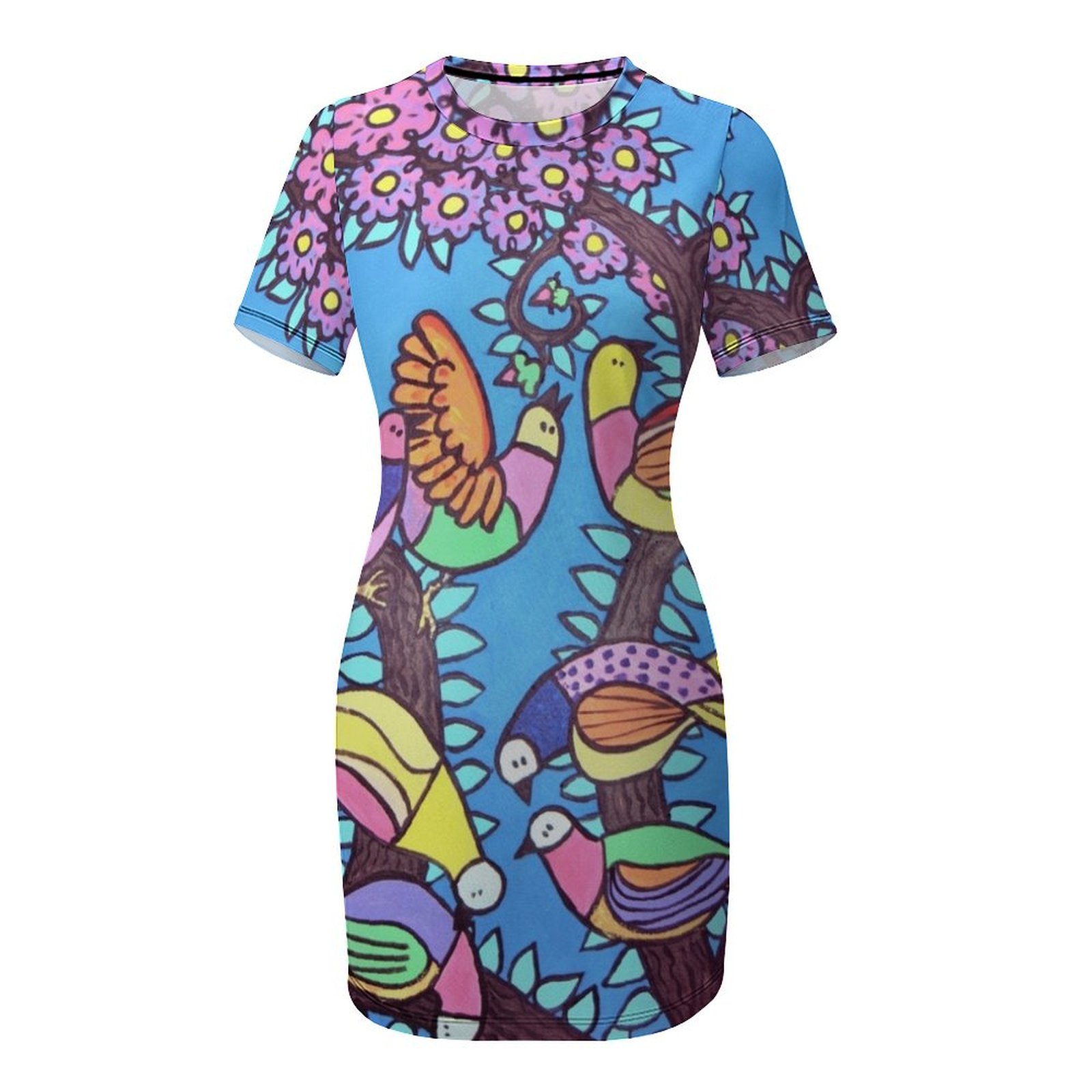 Birds on a Tree by Stef Short- - đánh giá và giá Summer Clothing Online