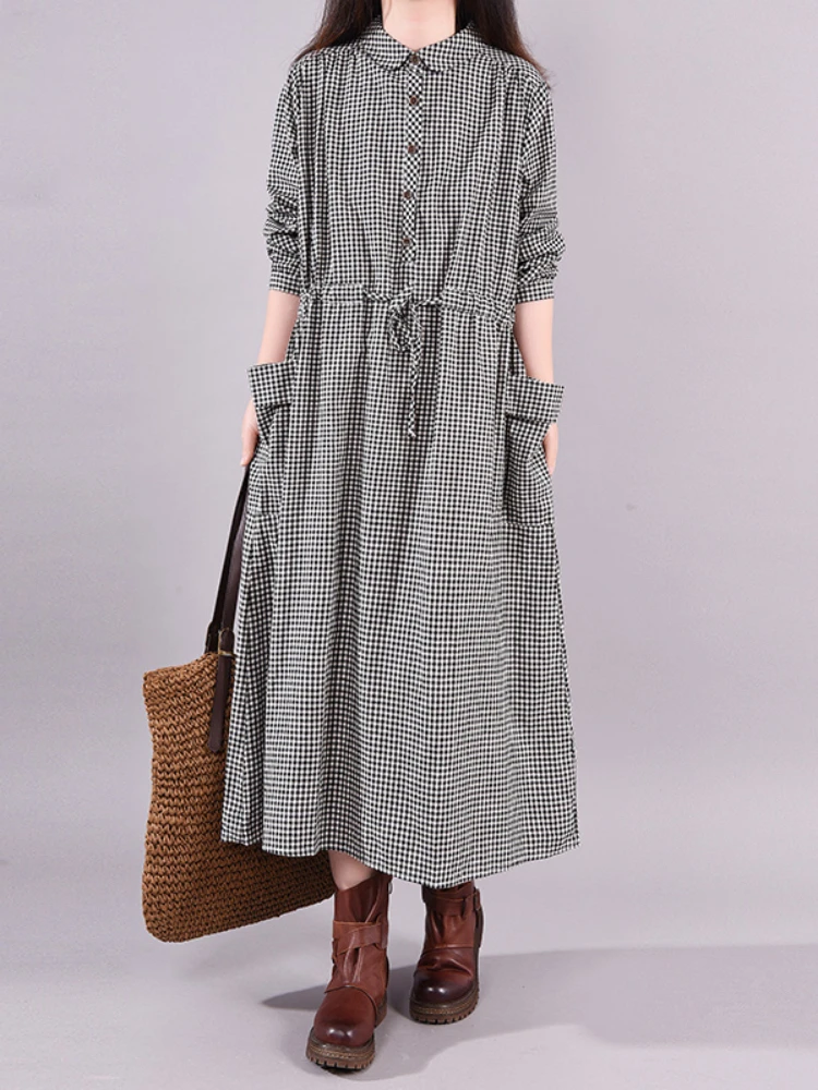 Fashion Vintage Dress Plaid Dr - đánh giá và giá Summer Clothing Drawing