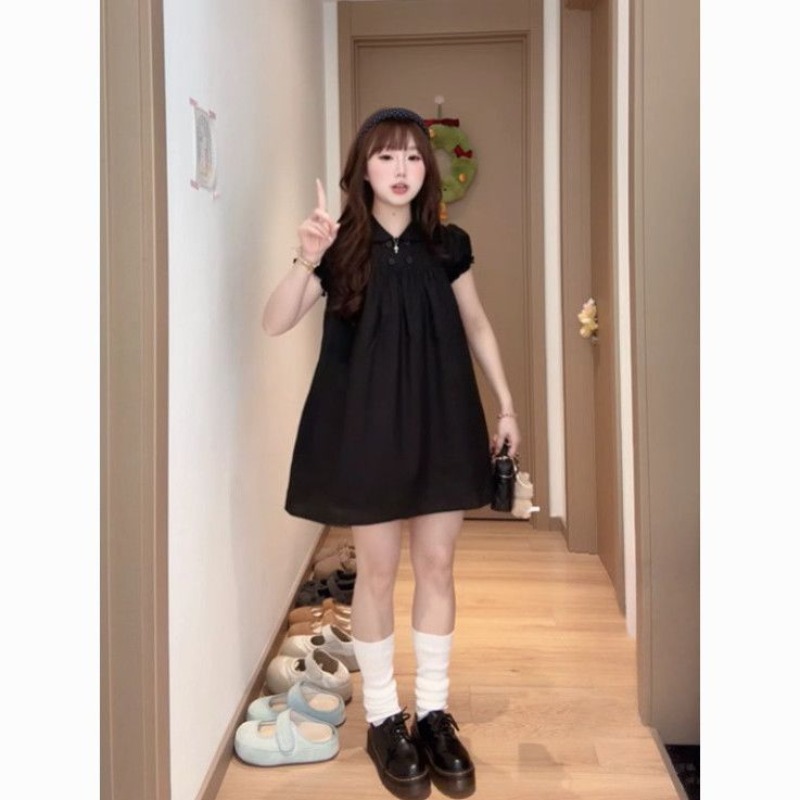 Doll Collar A-word Dress Looks - đánh giá và giá Summer Clothing Looks