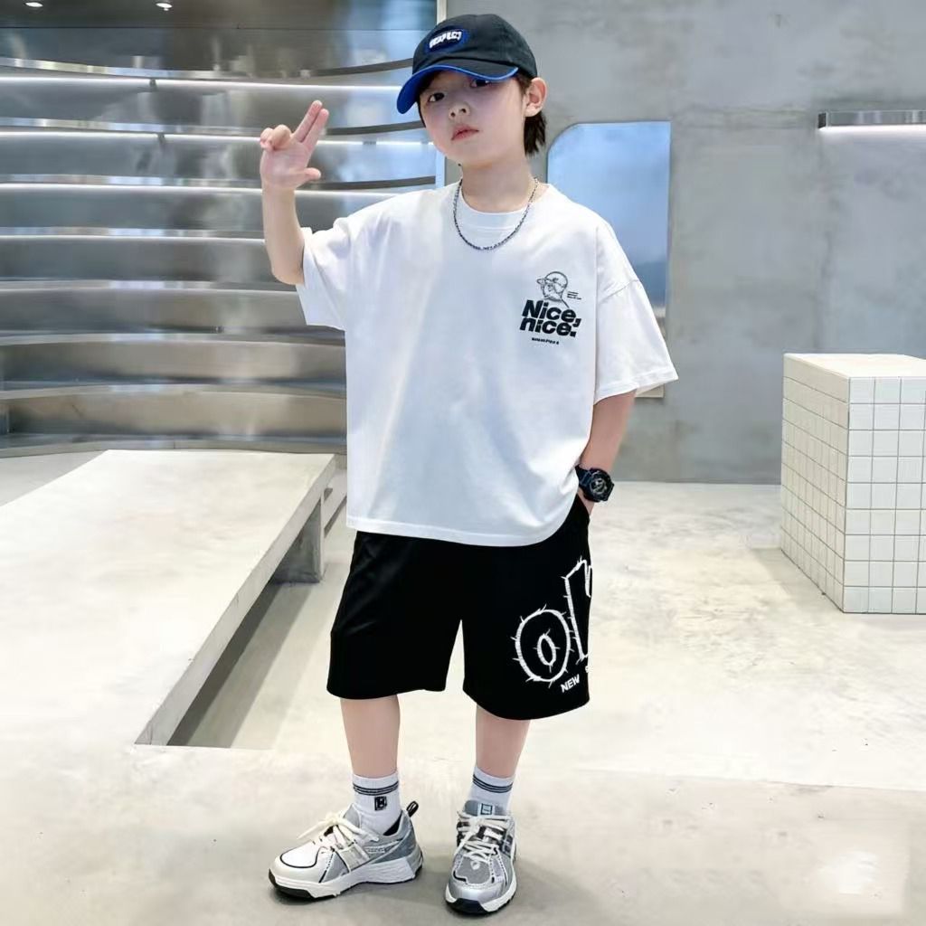 Cotton Summer Hip Hop Boys Clo - đánh giá và giá Summer Clothing Drawing For Kids