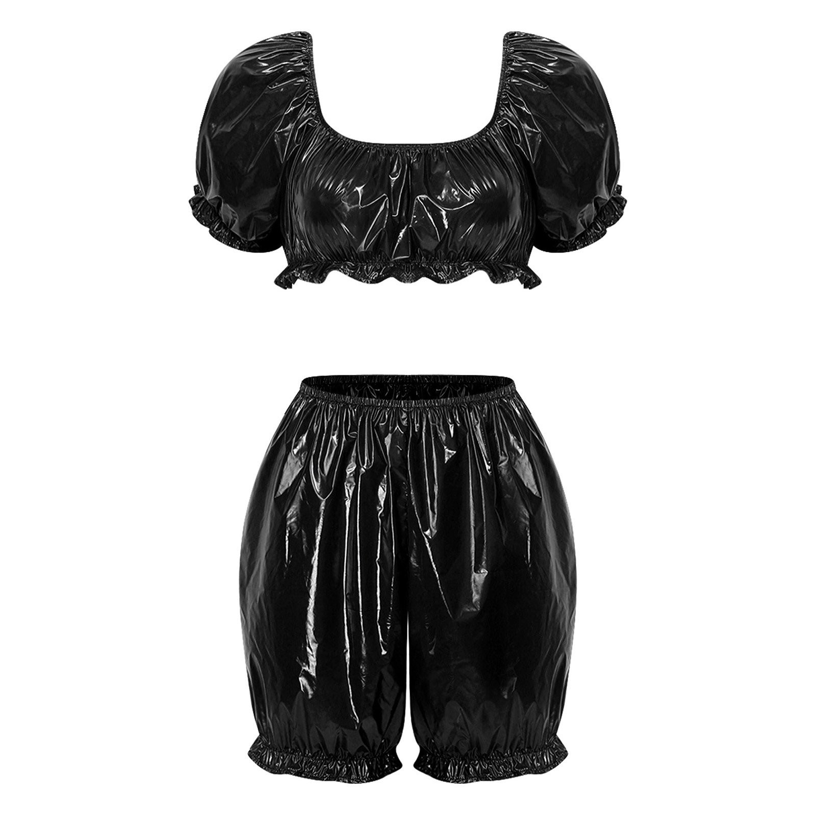 Womens Wet Look PU Leather Clu - đánh giá và giá Summer Clothing Cheap