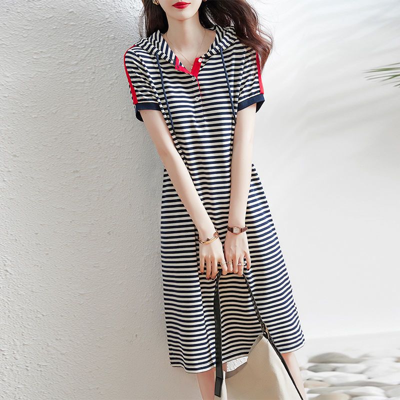Female Casual Hooded Striped P - đánh giá và giá Summer Clothing H&M