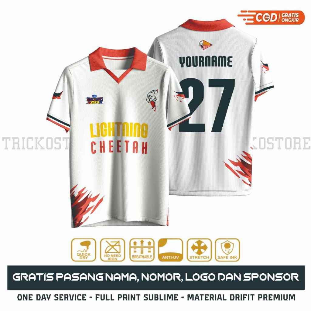 GMMTV LIGHTNING CHEETAH JERSEY - đánh giá và giá Summer Clothing Name